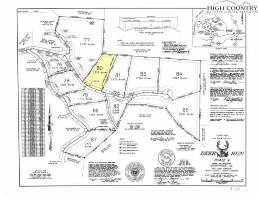 LOT 80 DEER ANTLER DRIVE, PURLEAR, NC 28665, photo 3 of 40
